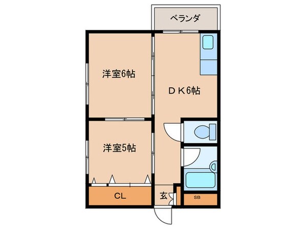 第二有隣マンションの物件間取画像